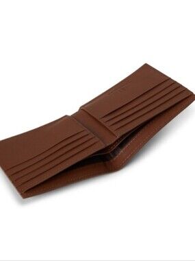 Brown Leather Bifold Wallet